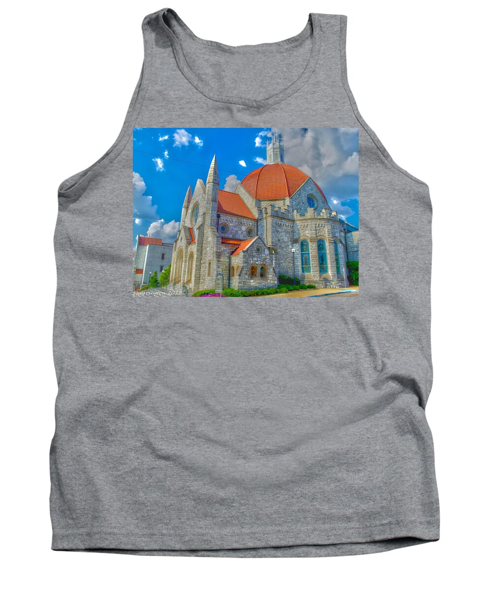 Church Tank Top featuring the photograph Montgomery Baptist Church HDR by Shannon Harrington