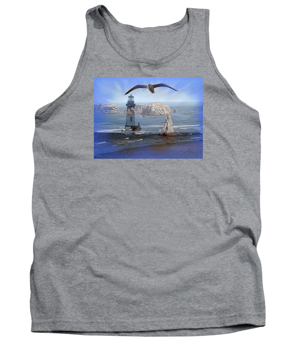 Oregon Tank Top featuring the photograph Oregon Coast Composite by Nick Kloepping