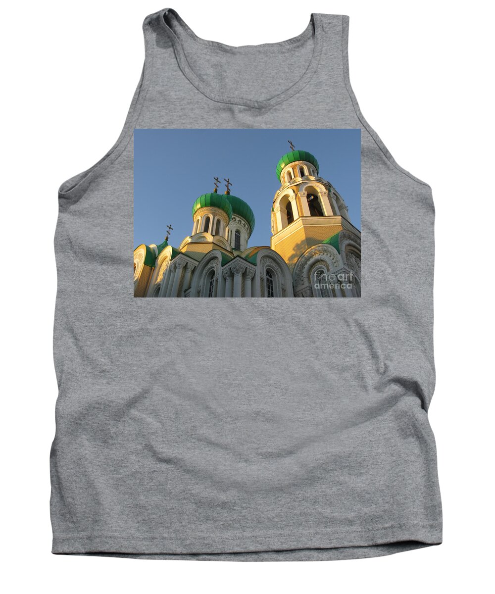 Church Tank Top featuring the photograph Orthodox Church of Sts Michael and Constantine- Vilnius Lithuania by Ausra Huntington nee Paulauskaite