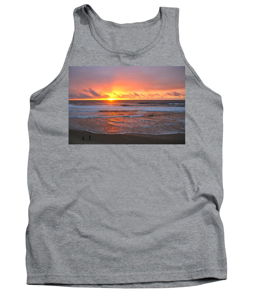 Sunset Tank Top featuring the photograph Pacific Sunset by Eric Tressler