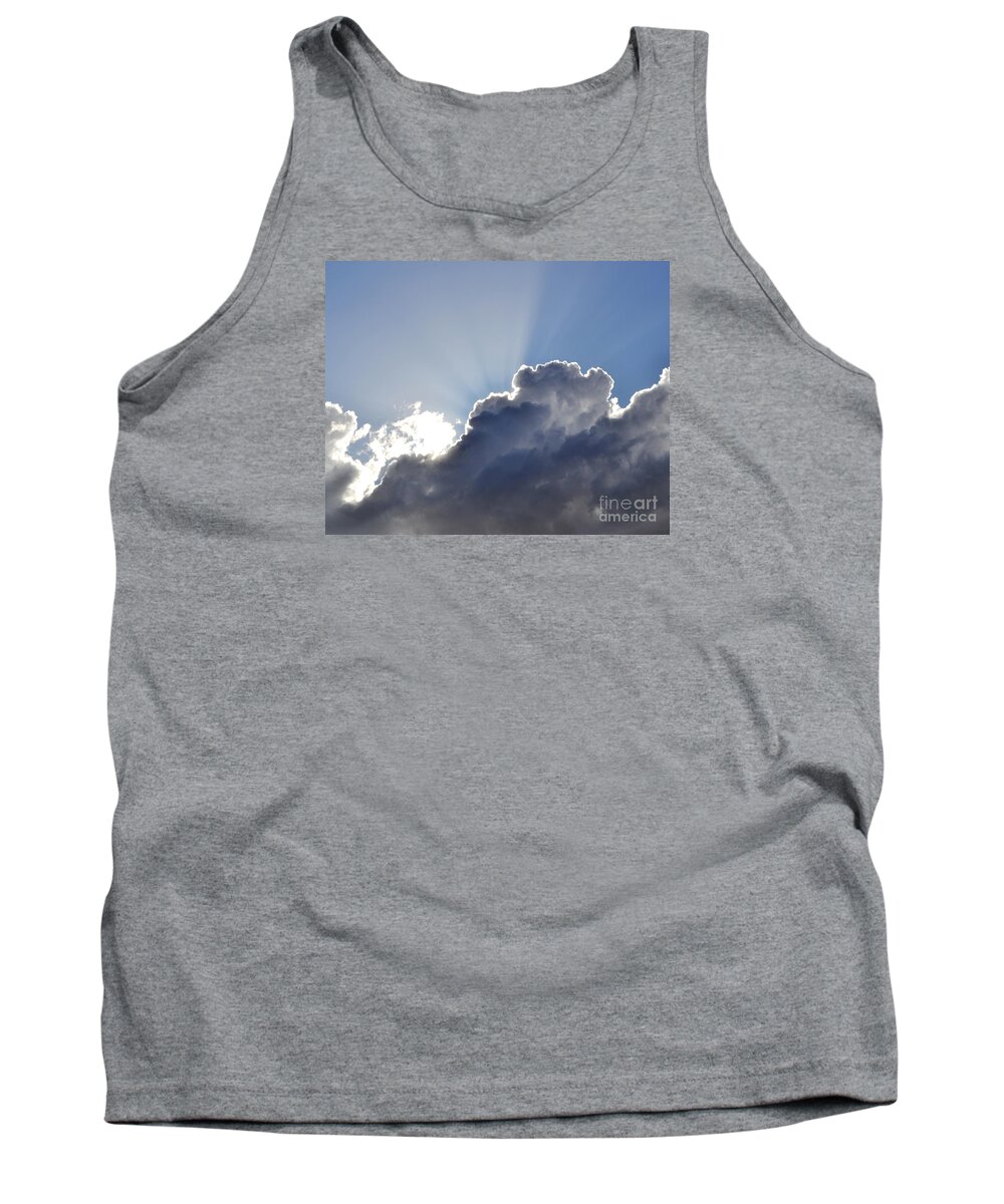 Clouds Tank Top featuring the photograph Partly cloudy by Rebecca Margraf