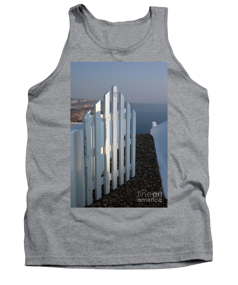Gate Tank Top featuring the photograph Please Come In by Vivian Christopher