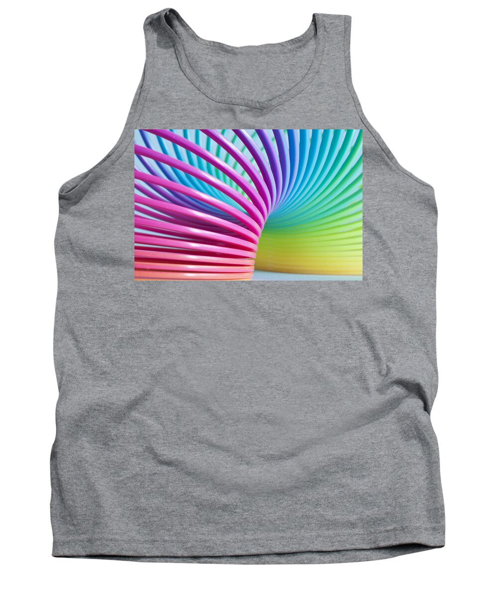 Rainbow Spring Tank Top featuring the photograph Rainbow 3 by Steve Purnell