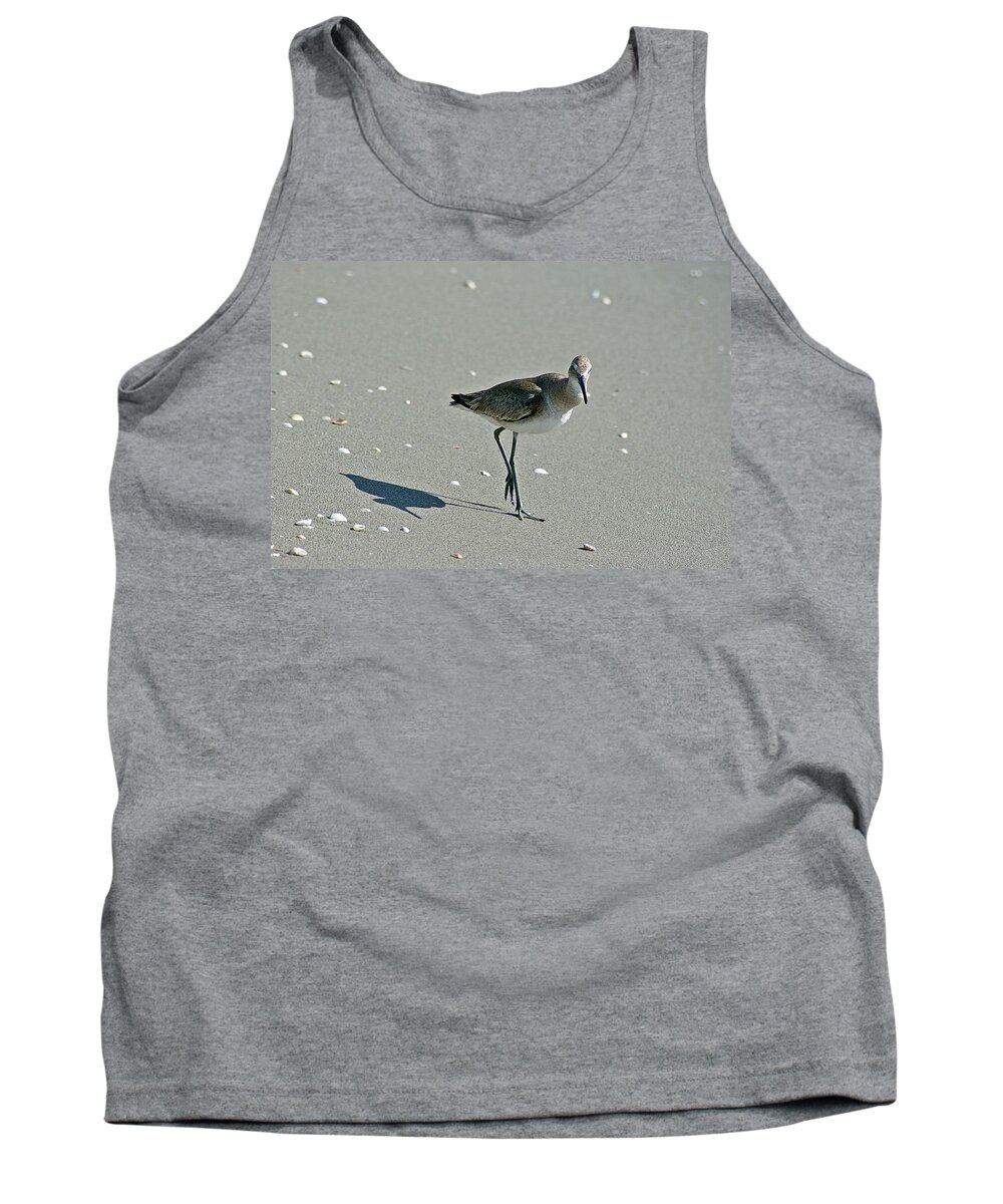 Sandpiper Tank Top featuring the photograph Sandpiper 3 by Joe Faherty