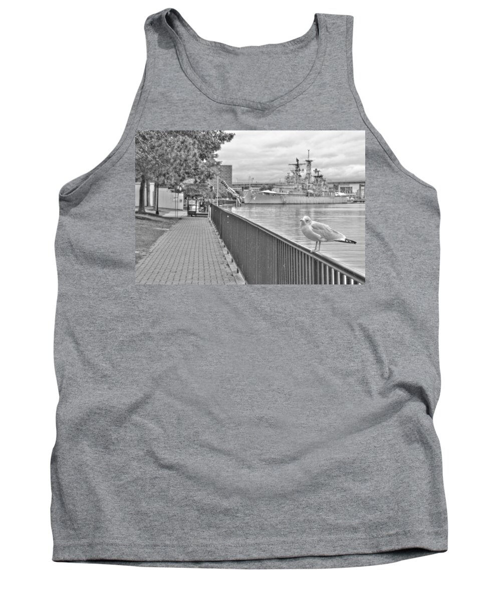  Tank Top featuring the photograph Seagull at the Naval and Military Park by Michael Frank Jr