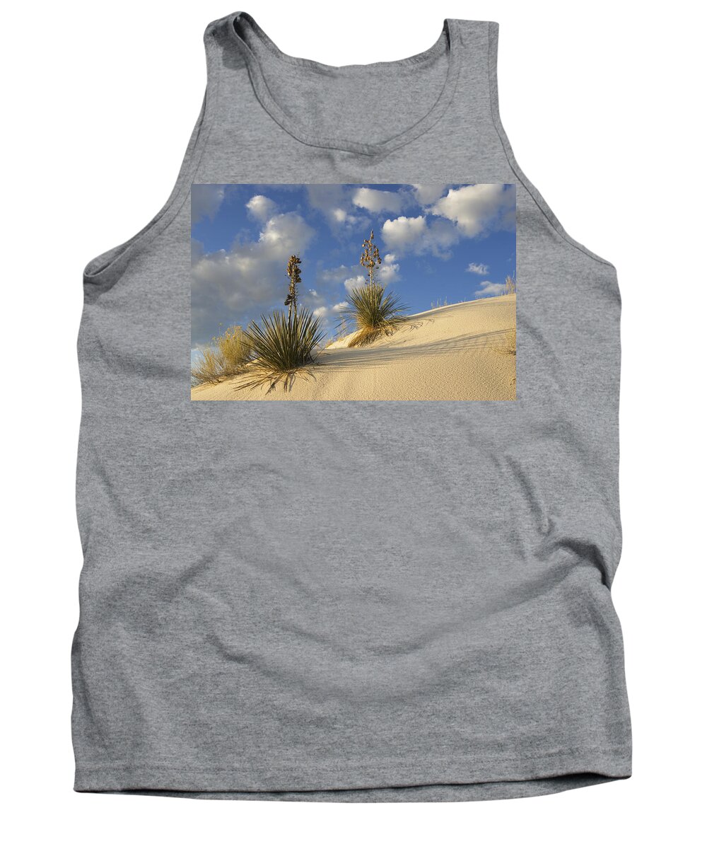 Mp Tank Top featuring the photograph Soaptree Yucca Yucca Elata Pair Growing by Konrad Wothe