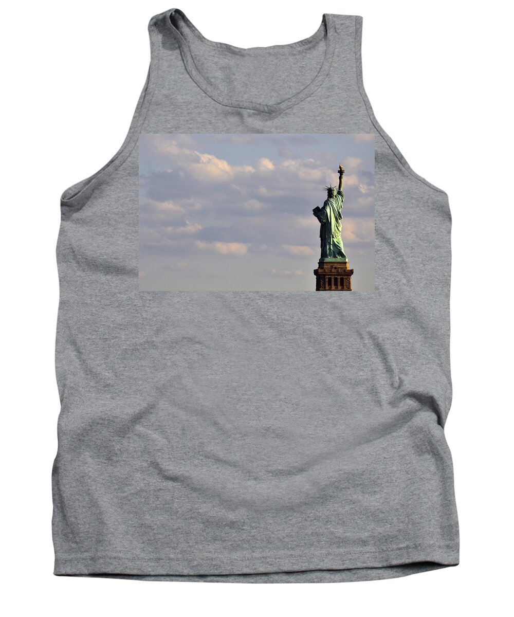 Statue Tank Top featuring the photograph Statue of Liberty by Zawhaus Photography