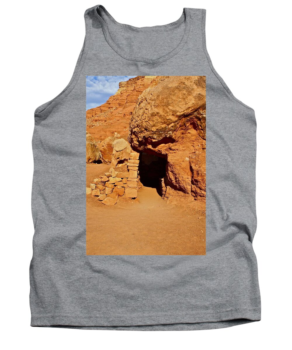 Stone Tank Top featuring the photograph Stone House by Diana Hatcher