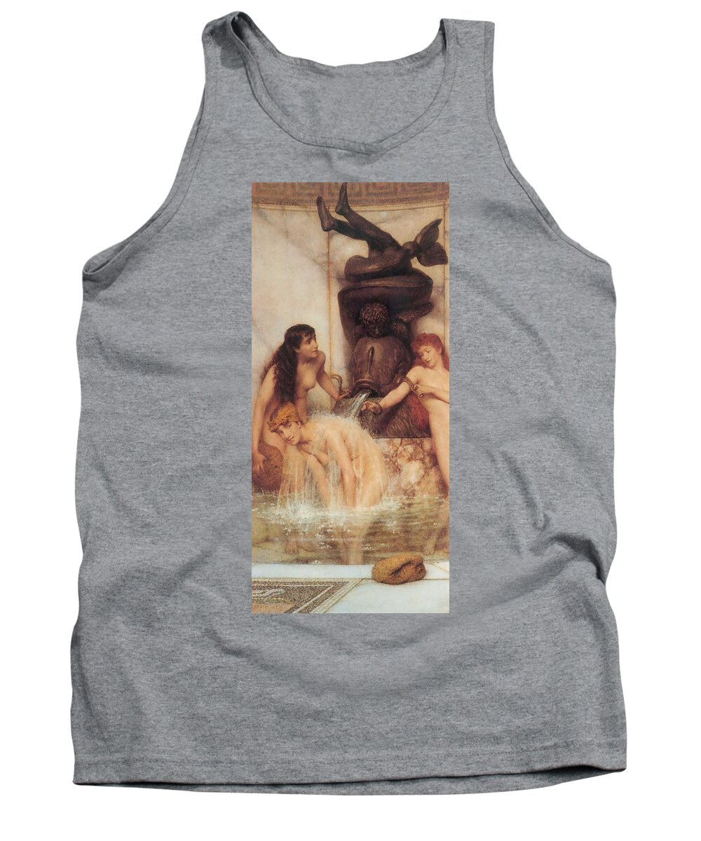 Sir Lawrence Alma Tameda Tank Top featuring the painting Strigils and sponges by Sumit Mehndiratta