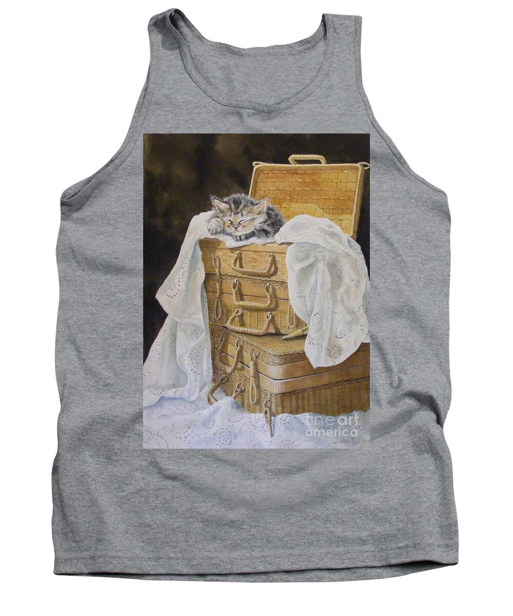 Watercolor Tank Top featuring the painting Sweet Dreams SOLD by Sandy Brindle