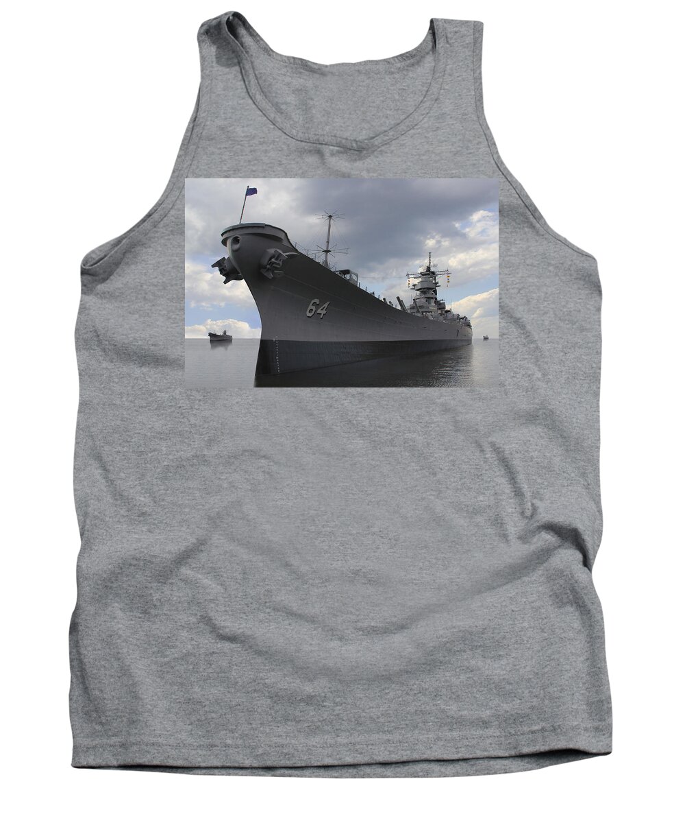 Battleship Tank Top featuring the photograph The Calm Before the Storm by Mike McGlothlen