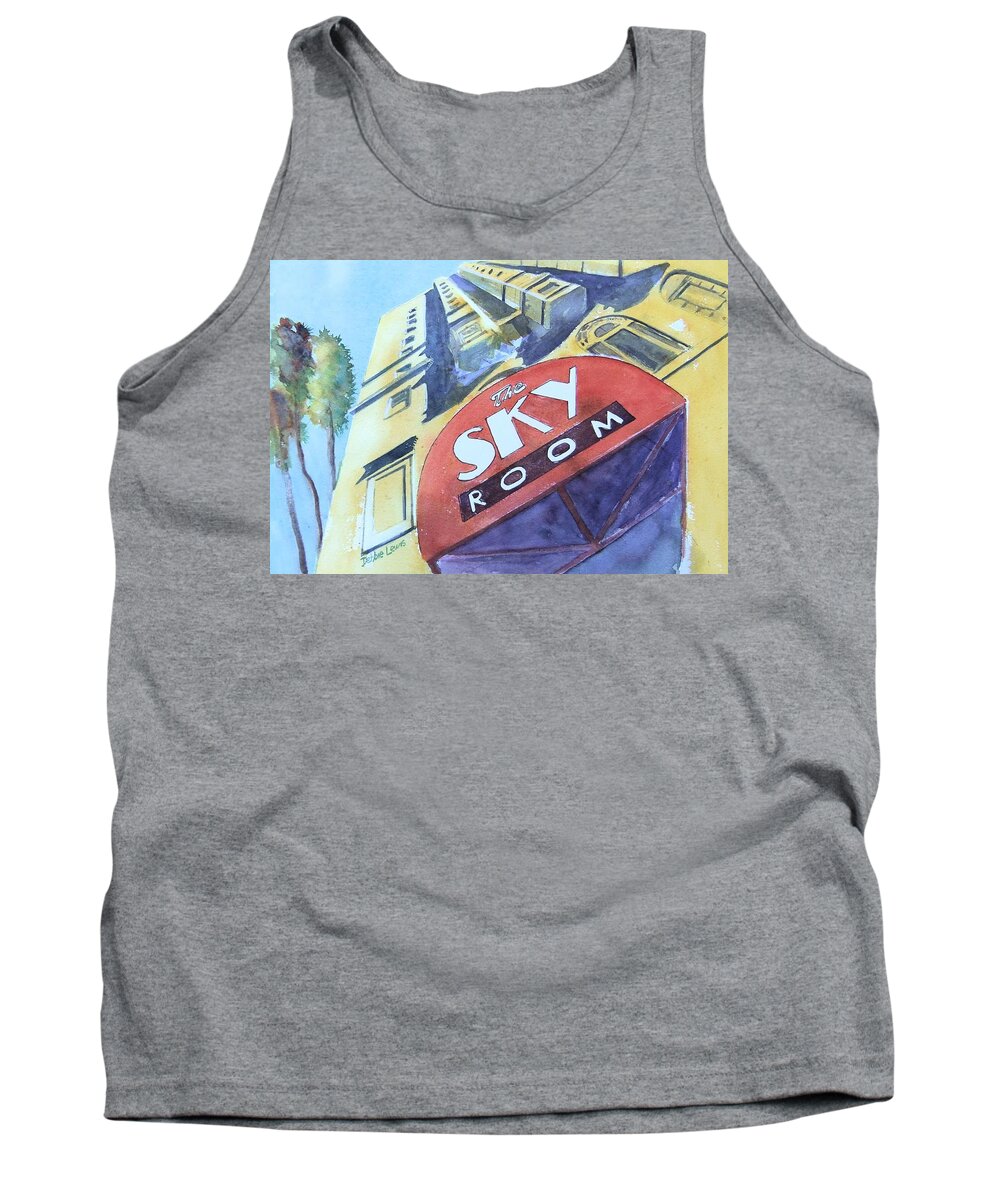 The Sky Room Tank Top featuring the painting The Sky Room by Debbie Lewis