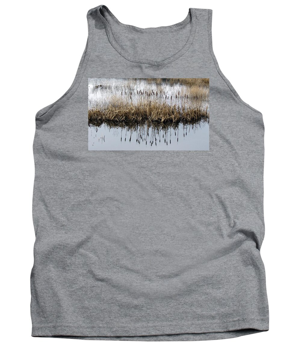 Cattails Tank Top featuring the photograph Winter bouquet by I'ina Van Lawick