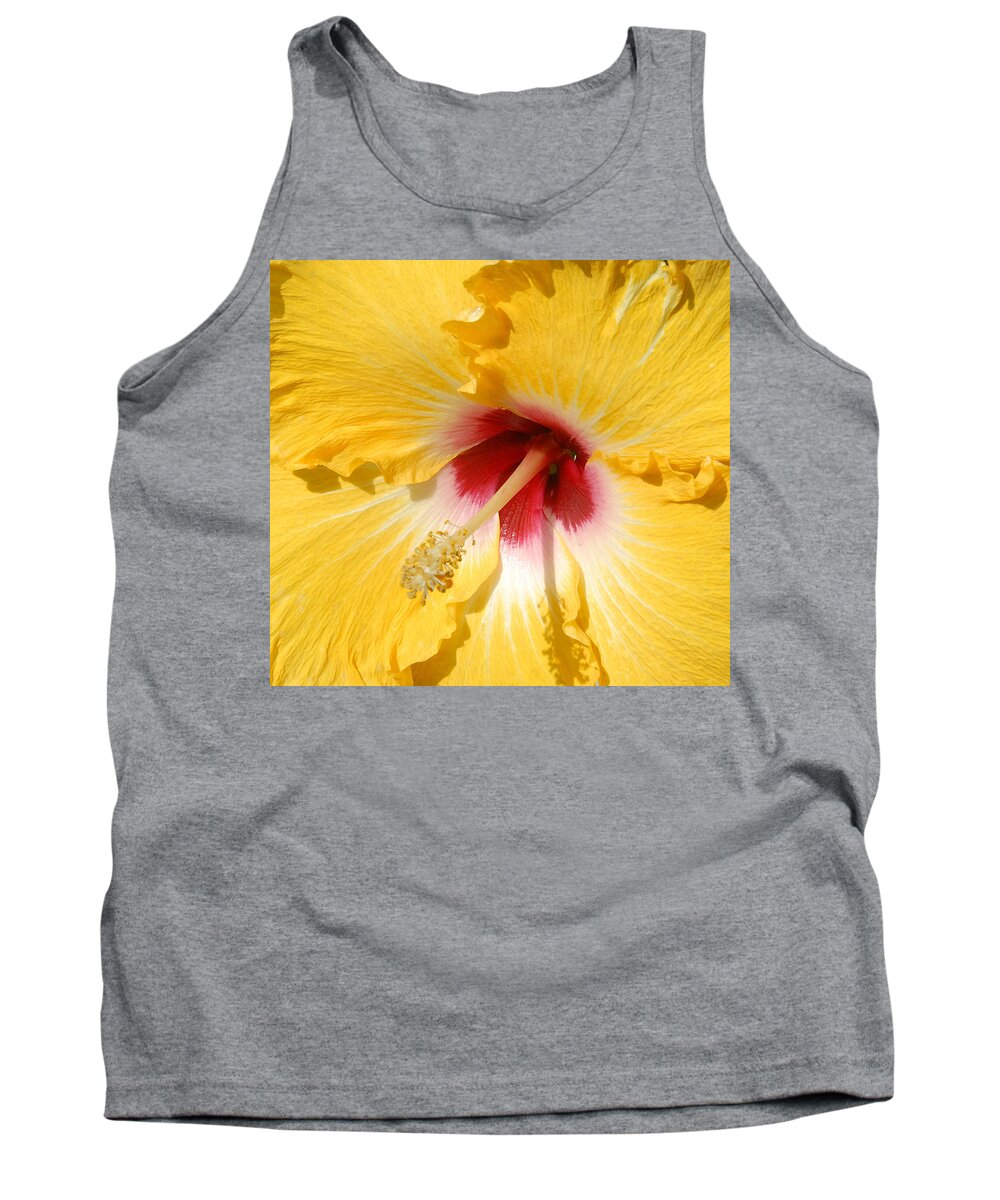 Flora Tank Top featuring the photograph Yellow Fellow by Cindy Manero