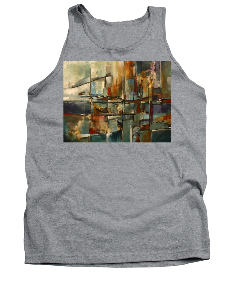 Abstract Tank Top featuring the painting ' Limits ' by Michael Lang