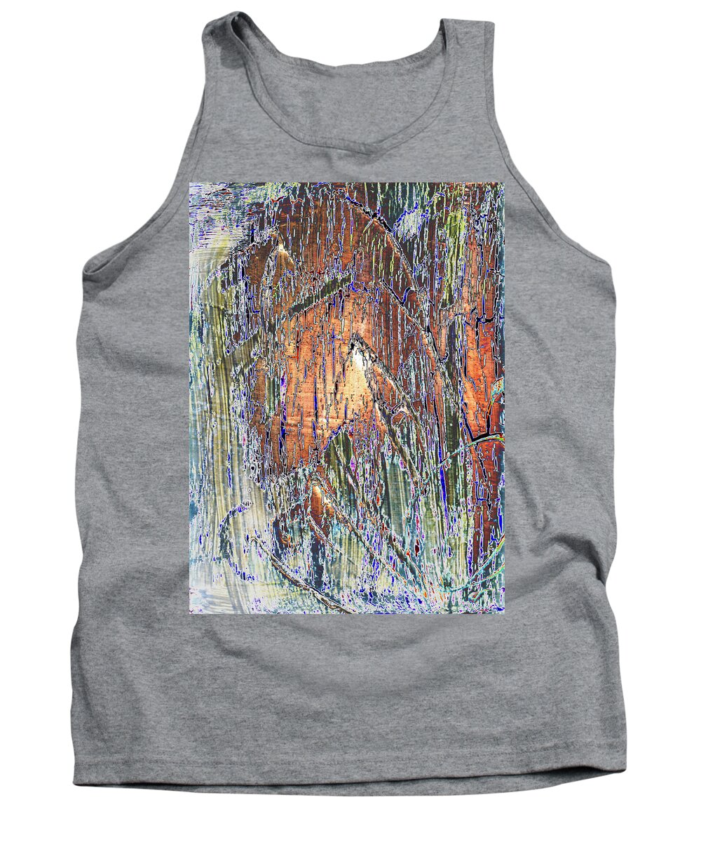 Digitally Altered Tank Top featuring the painting Storm 2 by Wayne Potrafka