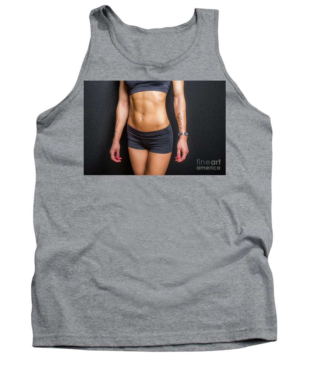 Abdominal Tank Top featuring the photograph Abdominal muscles #1 by Benny Marty