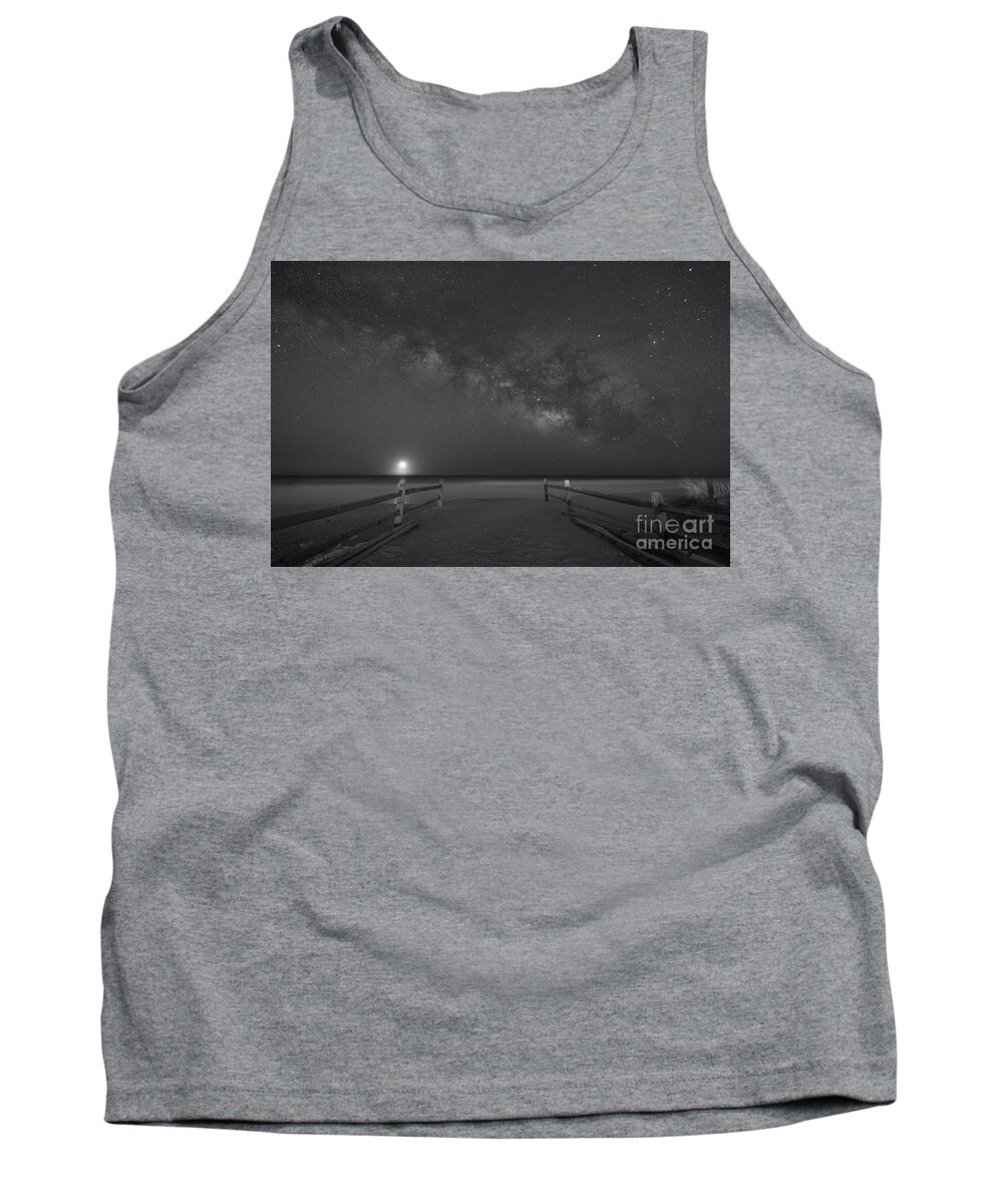 Avalon Tank Top featuring the photograph Avalon New Jersey Milky Way Rising #1 by Michael Ver Sprill