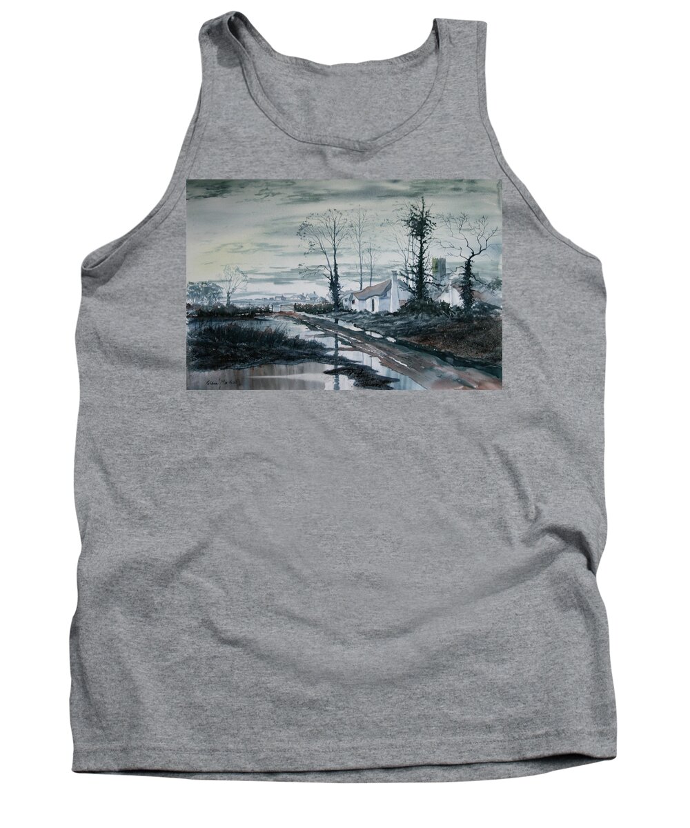 Watercolour Tank Top featuring the painting Back to Life by Glenn Marshall