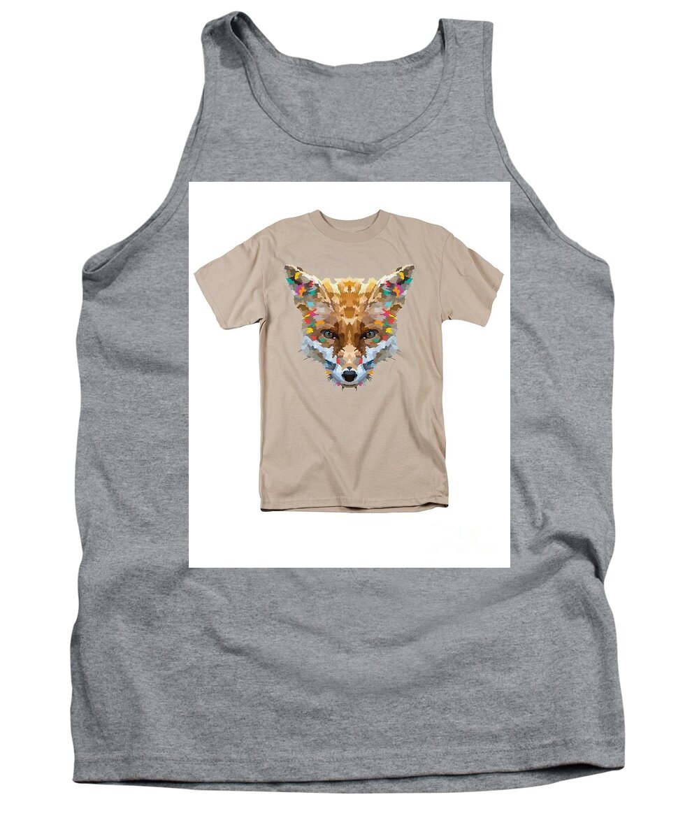 Tank Top featuring the painting Brerr Fox by Herb Strobino