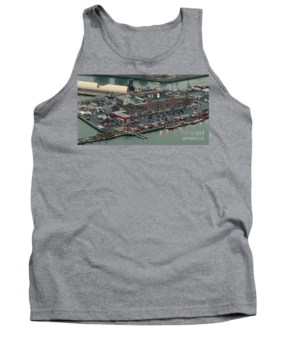 200 Vesey Street Tank Top featuring the photograph Brooklyn Navy Yard Aerial Photo #2 by David Oppenheimer