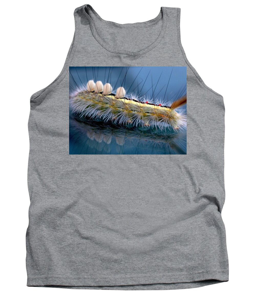 Caterpillar Tank Top featuring the photograph Caterpillar #1 by Jackie Russo