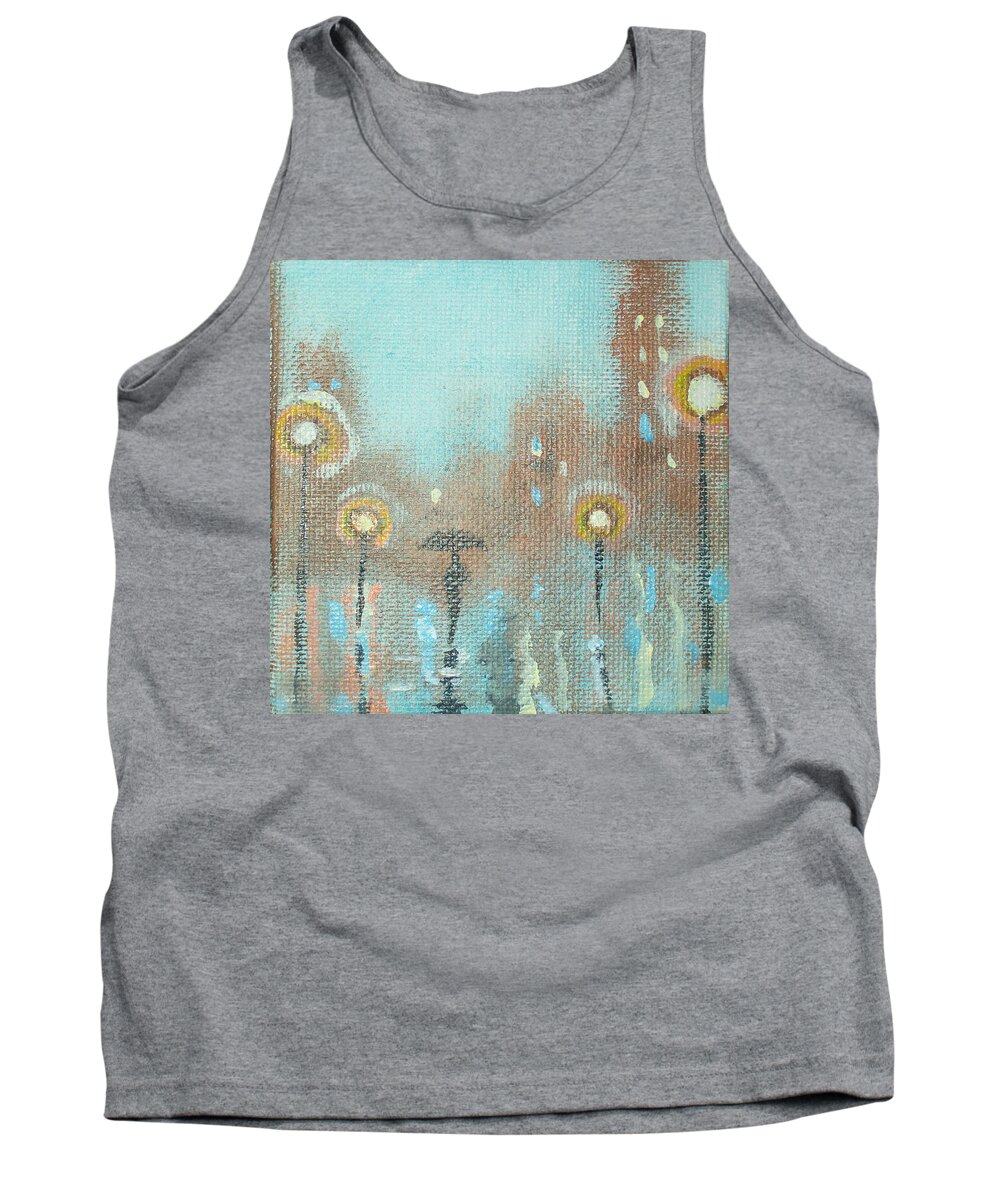 Art Tank Top featuring the painting Evening Stroll #1 by Raymond Doward