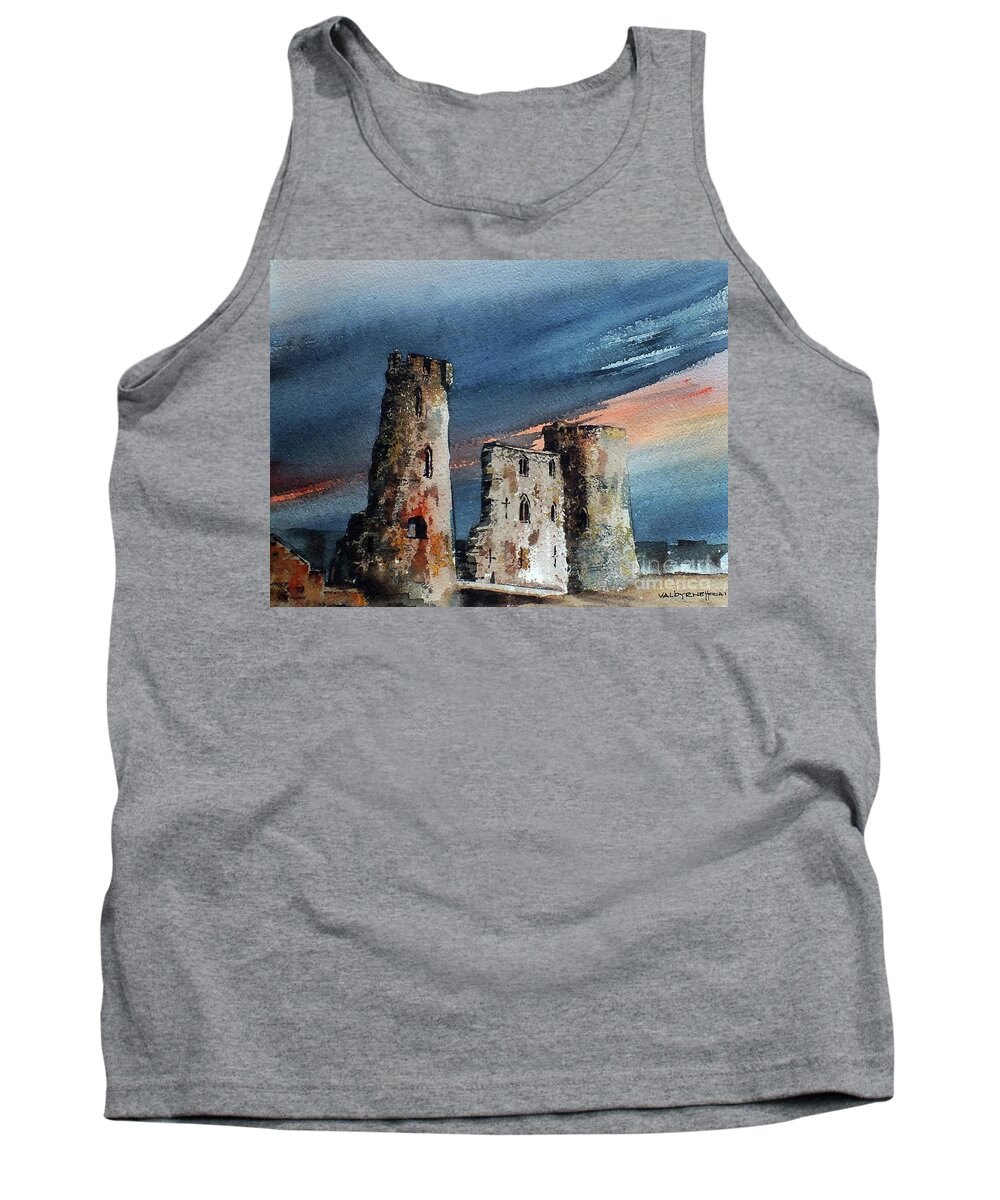  Tank Top featuring the painting Ferns Castle, Wexford #1 by Val Byrne