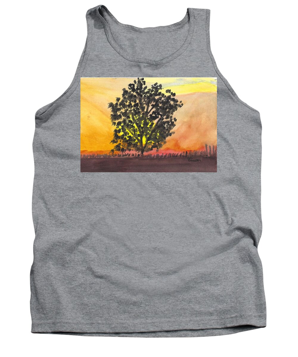 Watercolor Tank Top featuring the painting Serenity by Ali Baucom