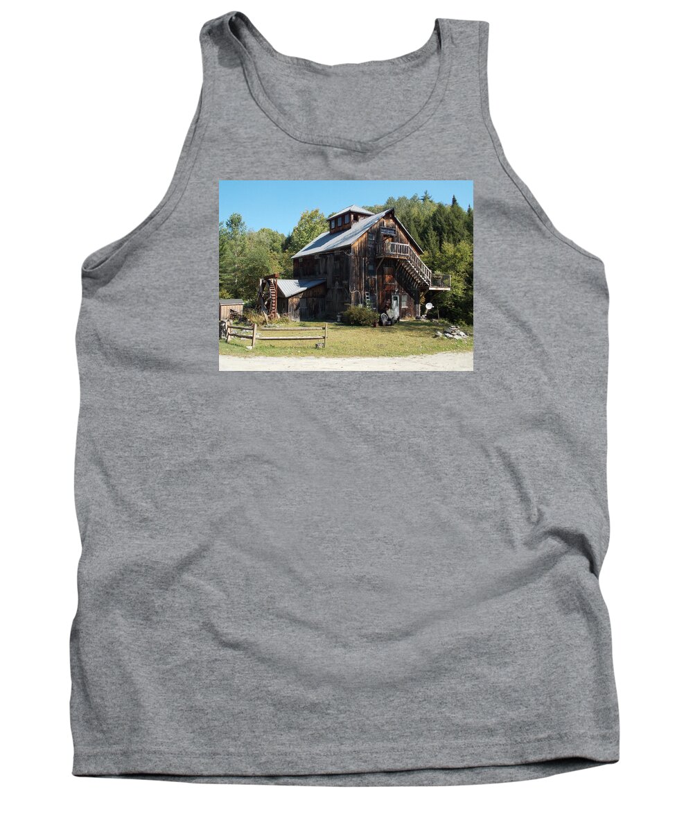 Grist Mill Tank Top featuring the photograph Grist Mill #1 by Catherine Gagne