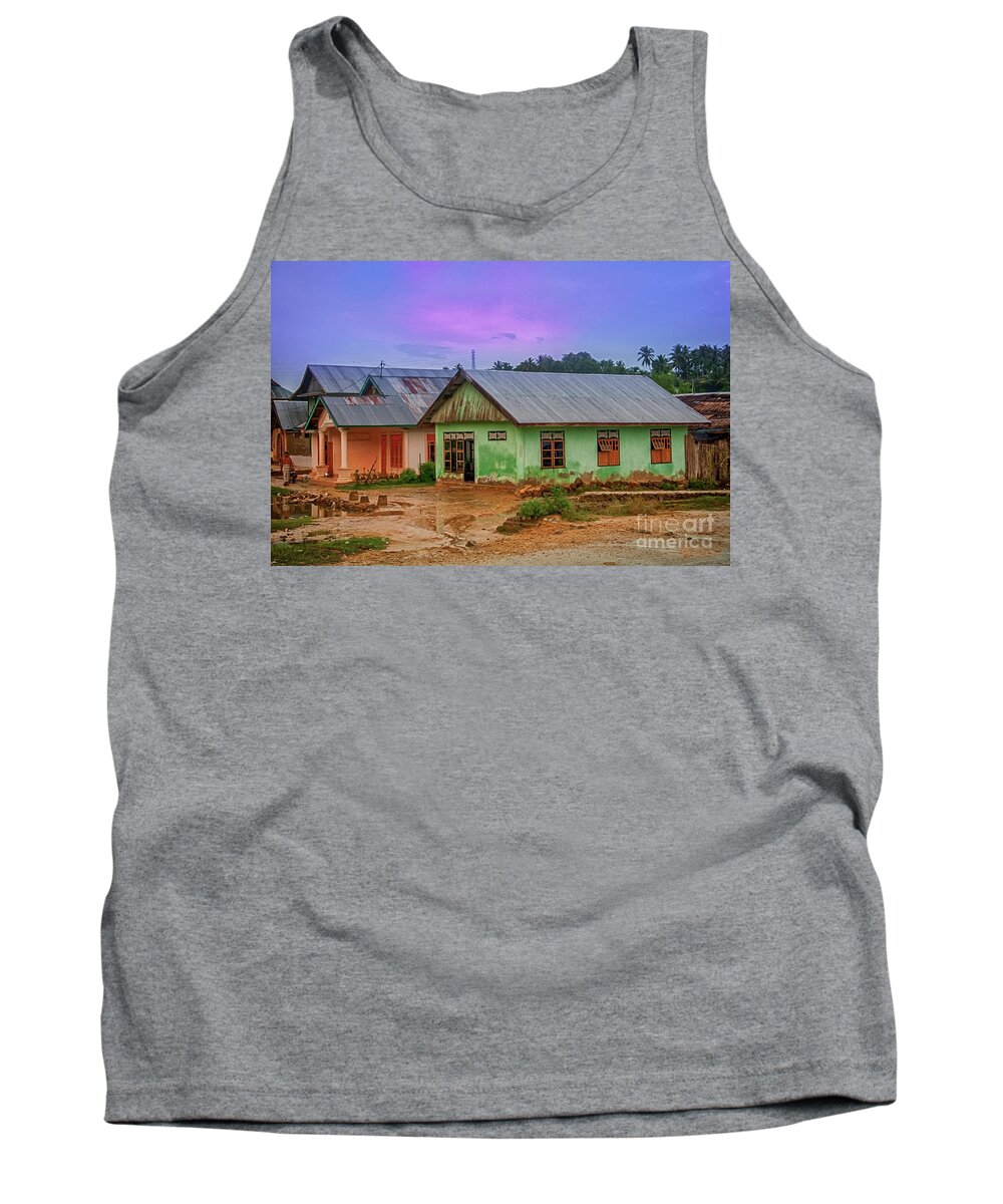 Roofs Tank Top featuring the photograph Houses #1 by Charuhas Images