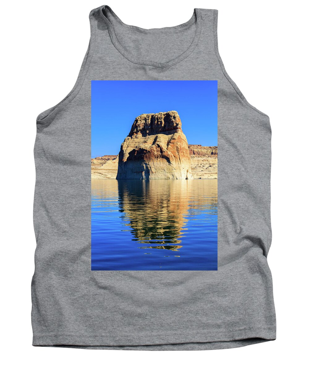 Lone Rock Canyon Tank Top featuring the photograph Lone Rock Canyon by Raul Rodriguez