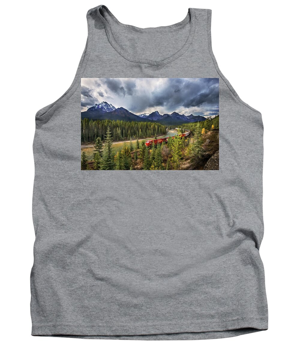 Morant's Curve Tank Top featuring the photograph Long Train Running #1 by John Poon