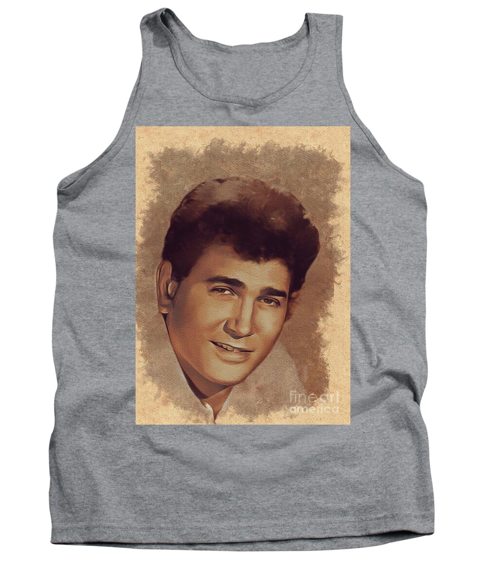 Michael Tank Top featuring the painting Michael Landon, Actor #1 by Esoterica Art Agency