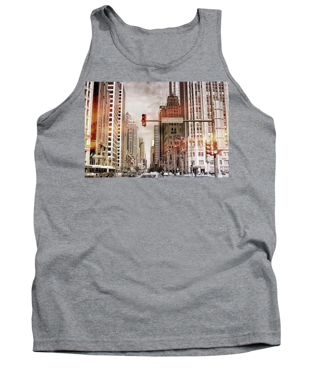 Michigan Ave Tank Top featuring the photograph Michigan Ave - Chicago by Jackson Pearson