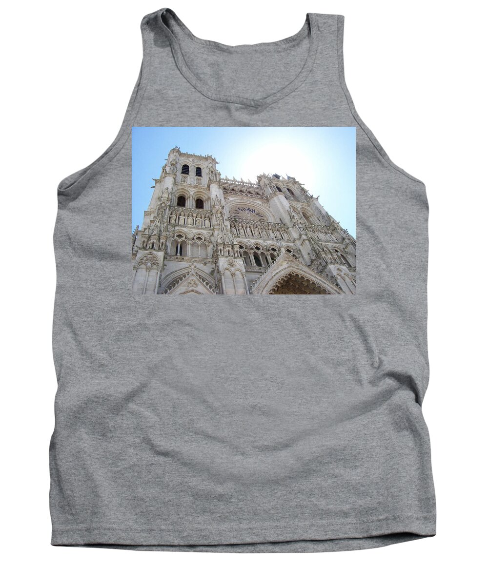 Notre-dame D'amiens Tank Top featuring the photograph Notre-Dame d'Amiens by Mary Mikawoz