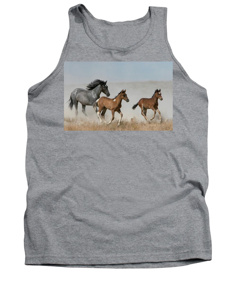 Horse Tank Top featuring the photograph Out Of The Dust #1 by Kent Keller