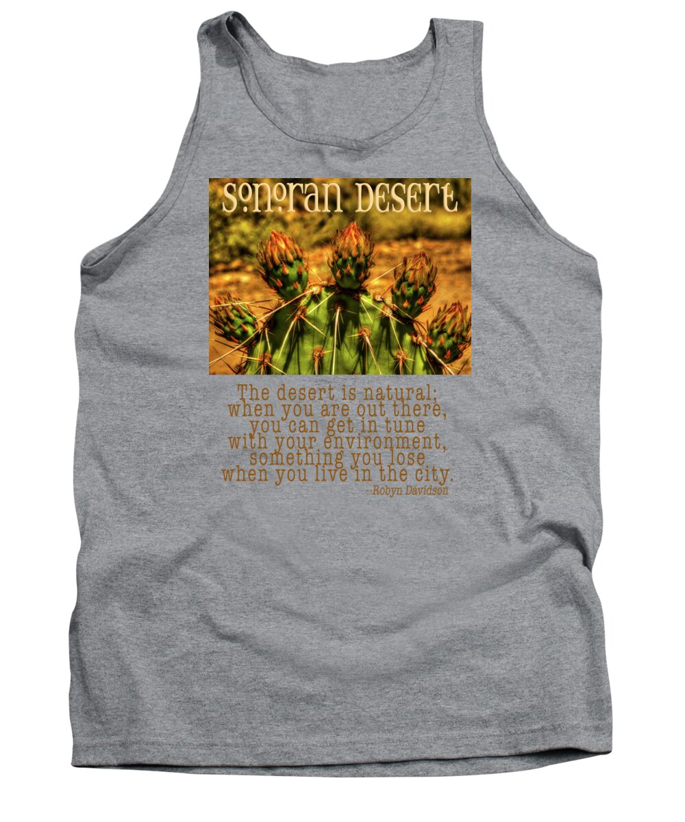 Arizona Tank Top featuring the photograph Prickly Pear Cactus #1 by Roger Passman