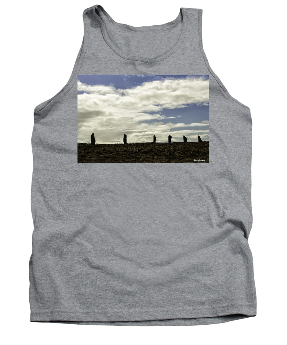 Ring Of Brodgar Tank Top featuring the photograph Ring of Brodgar #1 by Fran Gallogly