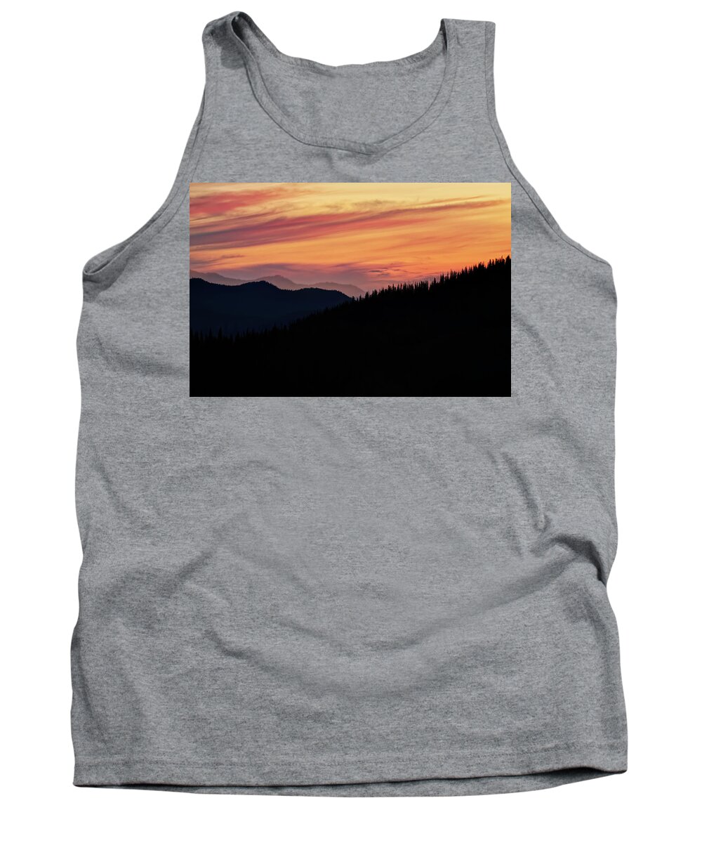 Sunset Tank Top featuring the photograph Sunset on the Ridge #1 by Judi Kubes