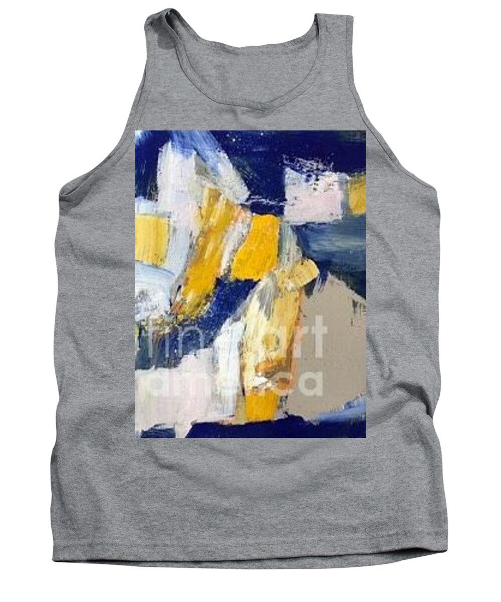 Time And Space Tank Top featuring the painting Untitled 1 by Fereshteh Stoecklein