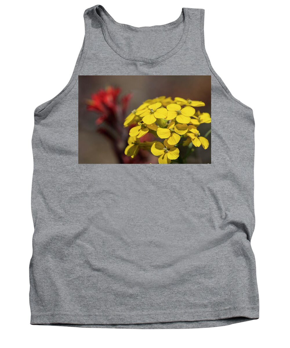 Blooms Tank Top featuring the photograph Wallflower #1 by Robert Potts