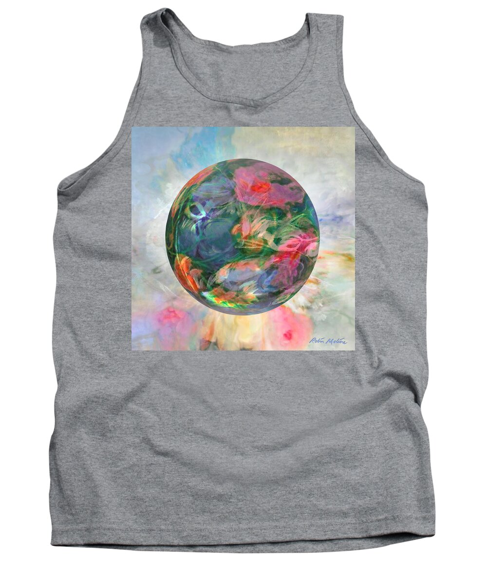 Watermark Tank Top featuring the painting Watermark by Robin Moline