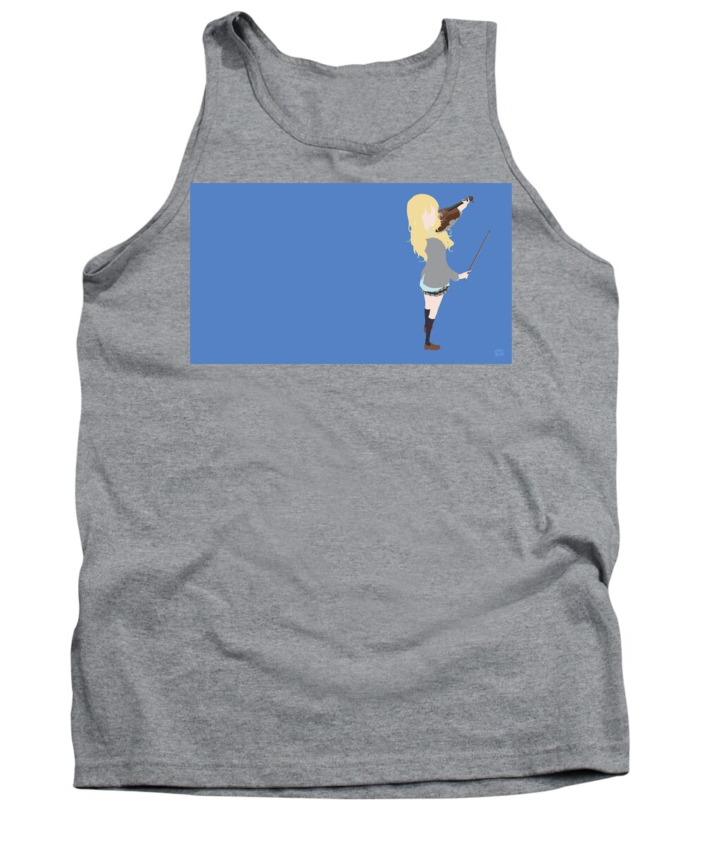 Your Lie In April Tank Top featuring the digital art Your Lie in April #1 by Super Lovely