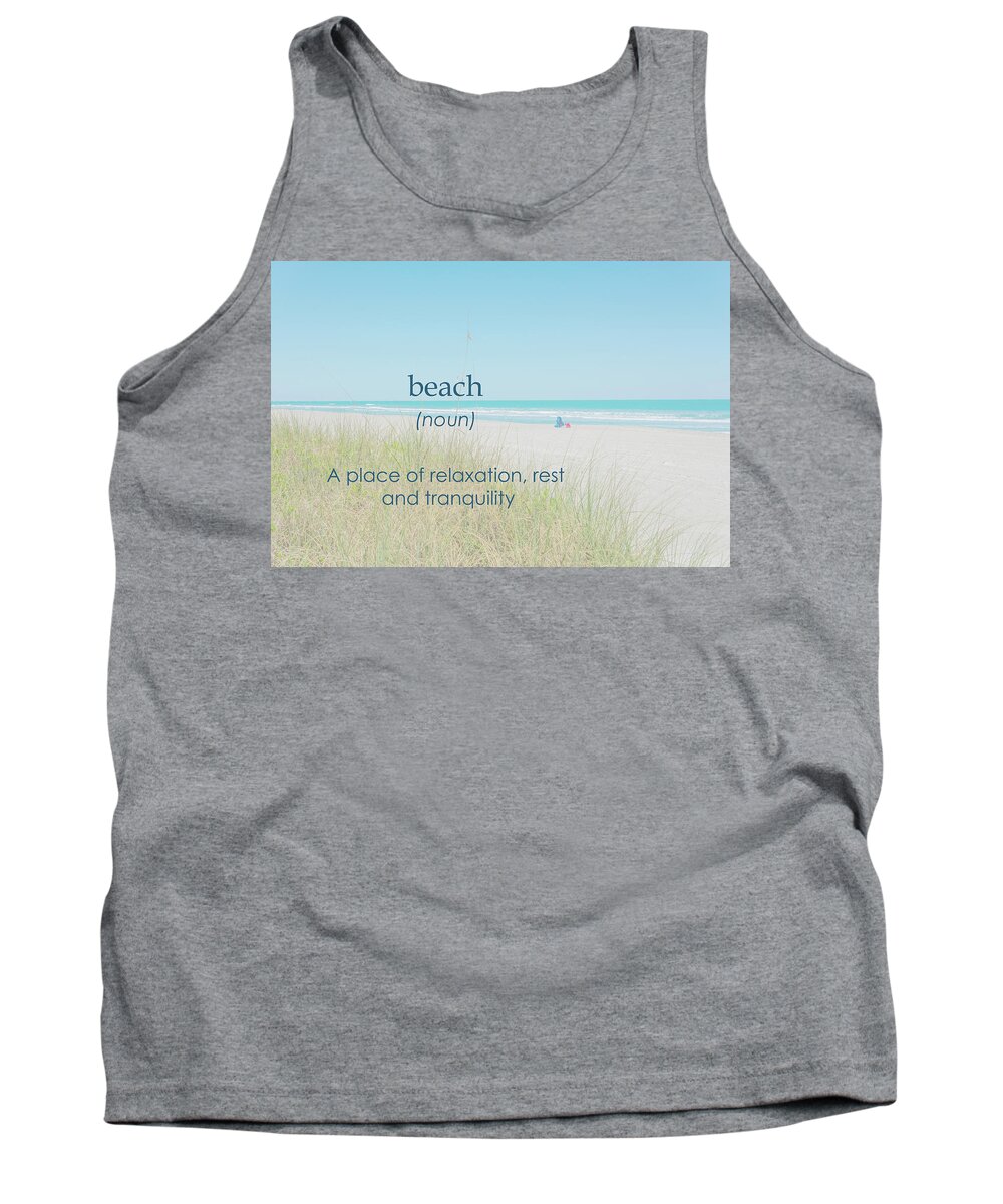 Beach Tank Top featuring the photograph 10967 Beach Tranquility by Pamela Williams