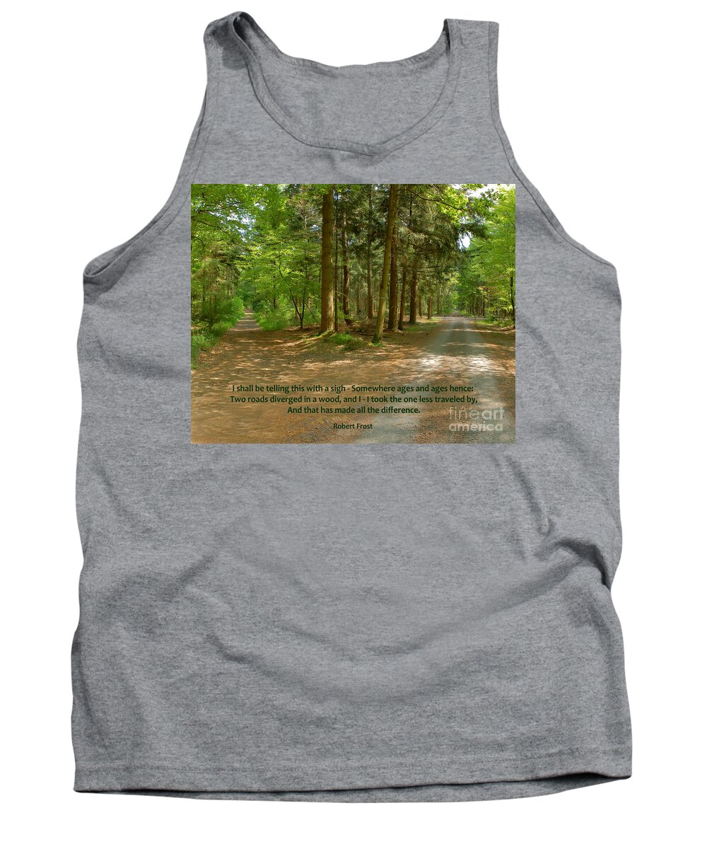  Tank Top featuring the photograph 12- The Road Not Taken by Joseph Keane