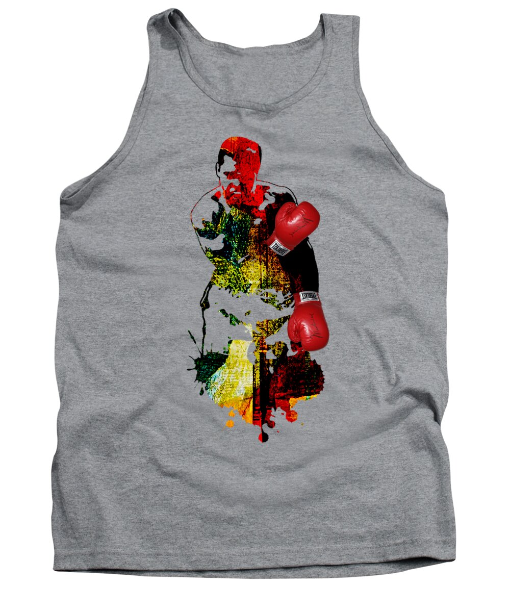 Sports Tank Top featuring the mixed media Muhammad Ali Collection #17 by Marvin Blaine