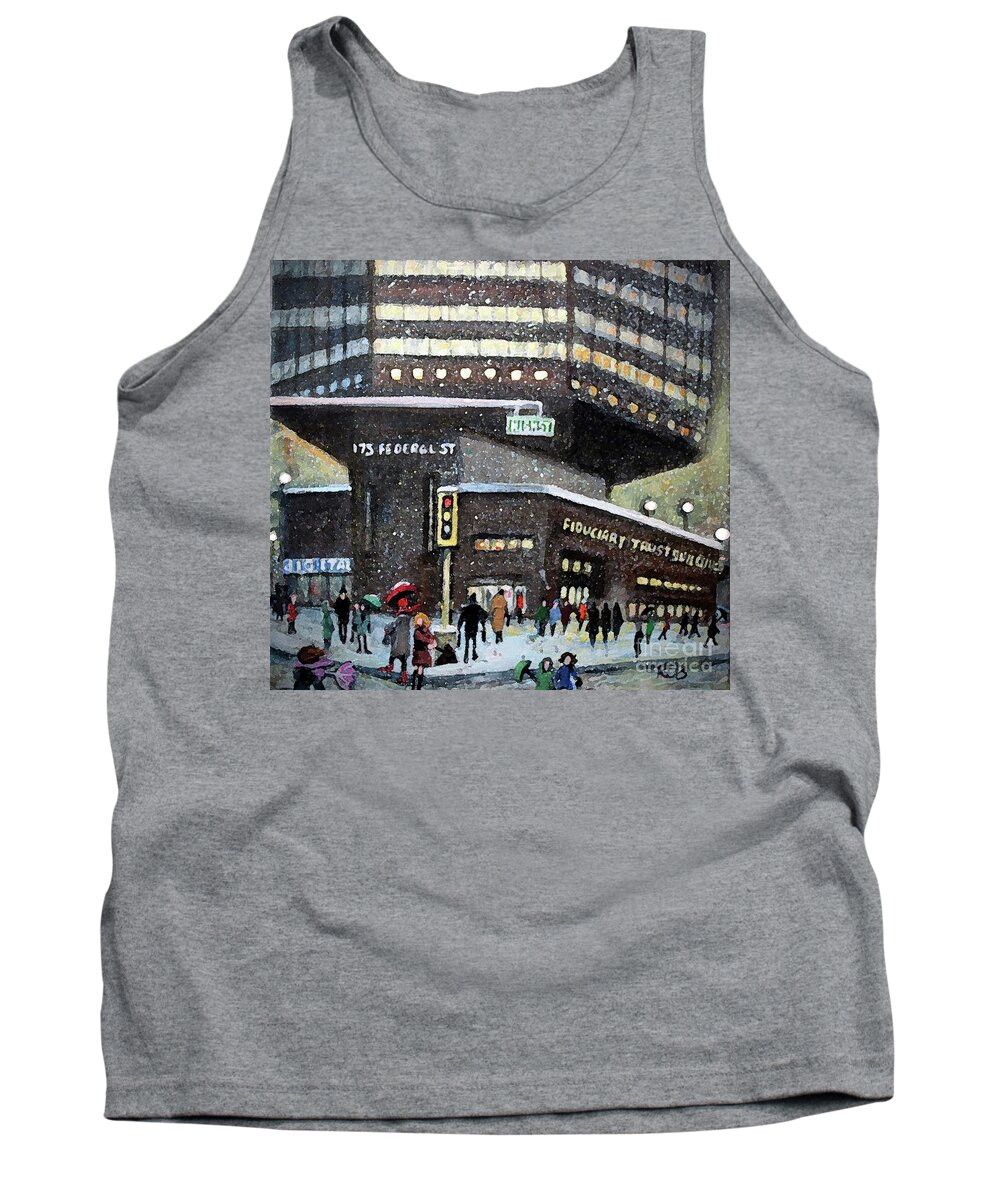 Digital Tank Top featuring the painting 175 Federal Street by Rita Brown