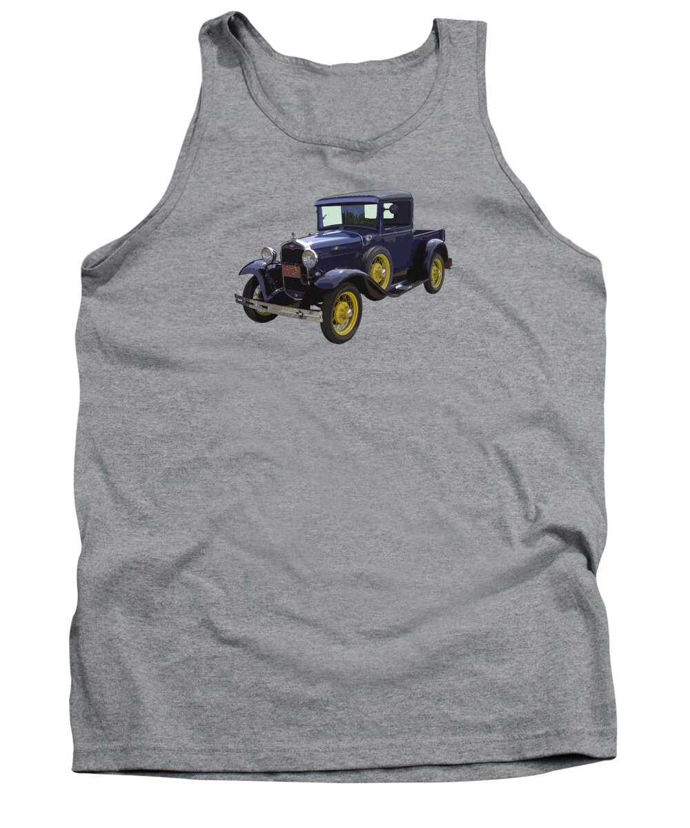 1930 Model A Ford Tank Top featuring the photograph 1930 - Model A Ford - Pickup Truck by Keith Webber Jr
