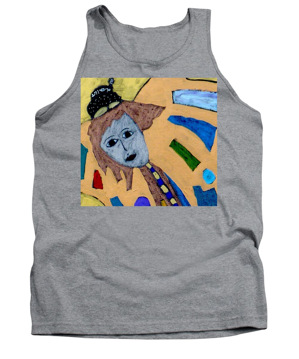 Metatron Tank Top featuring the painting Archangel Metatron #2 by Clarity Artists